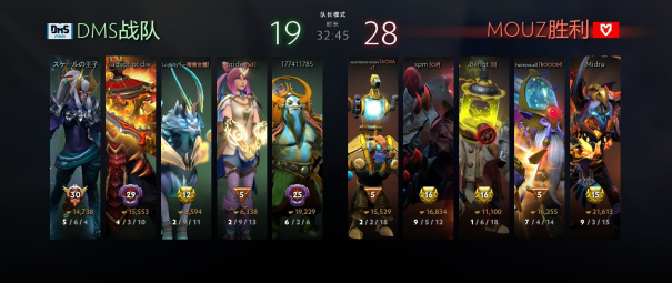 DOTA2-CCT联赛：MOUZ战队2-0击败DMS战队